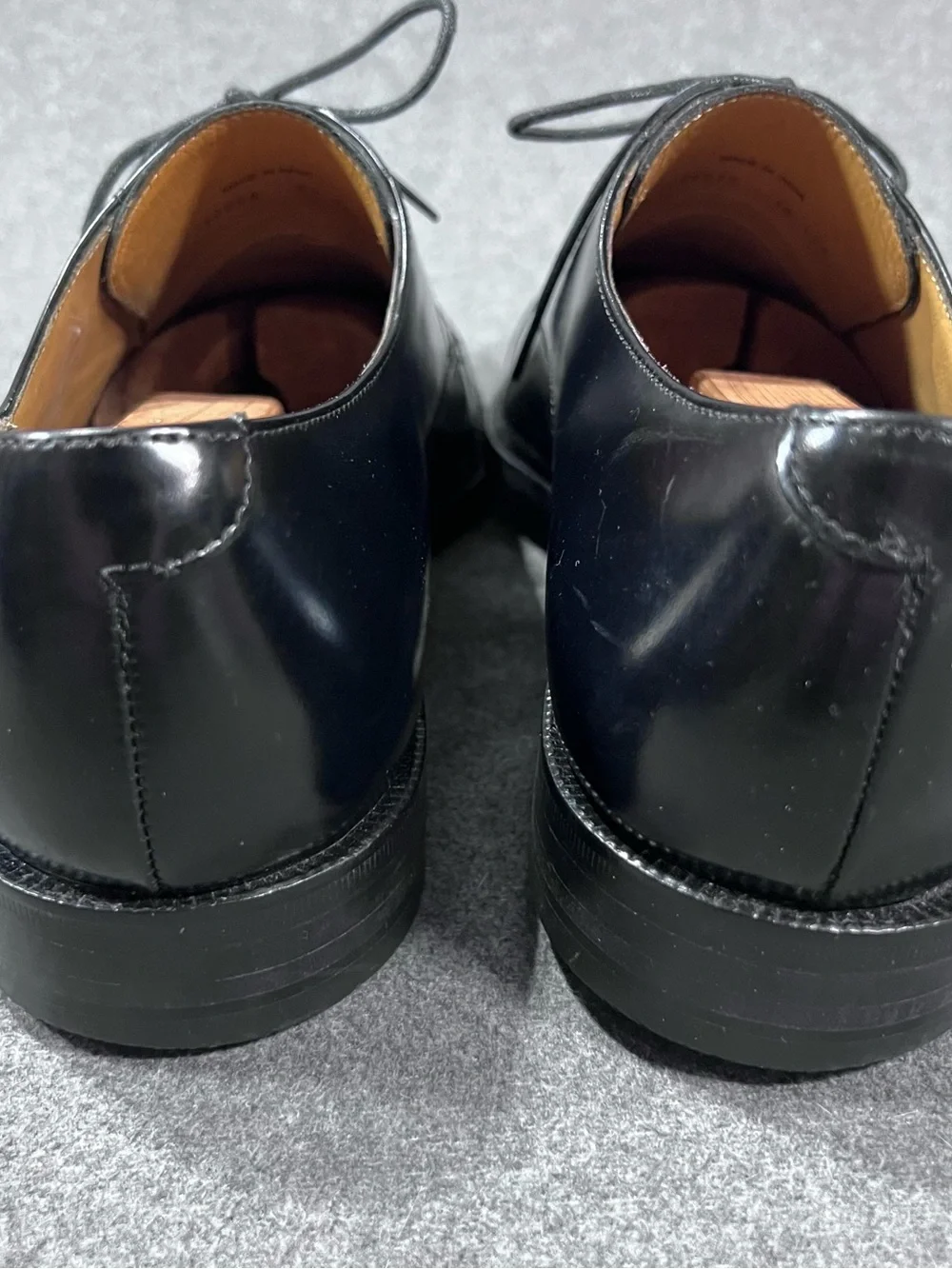 Cole Haan Caldwell Black Patent Leather Dress Shoes Oxford Cap Toe Mens Size 9 D